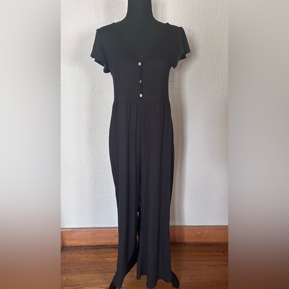 See You Monday Pants - Black Jumpsuit